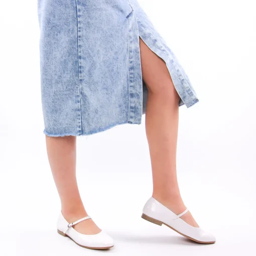 Ballerines Confort Tamaris 24214 White Patent