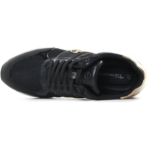Baskets Mode Tamaris 23727 Black Gold