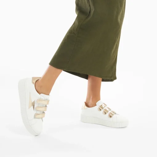 Baskets Plateforme Vanessa Wu Marilou Bk2387 Or