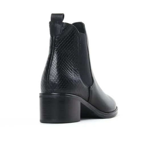 Boots Élastiquées Scarlatine Co99120 Ba Noir Noir Lisse