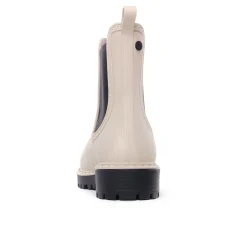 Boots Élastiquées Tamaris 25359 Ivory Black