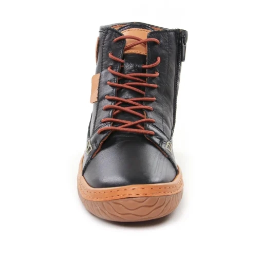 Bottines À Lacets Scarlatine Mina Noir