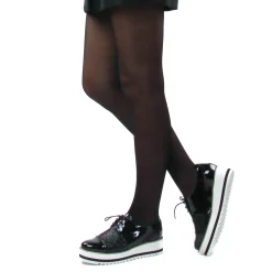 Derbys Compensées Scarlatine 22045La Noir Vernis