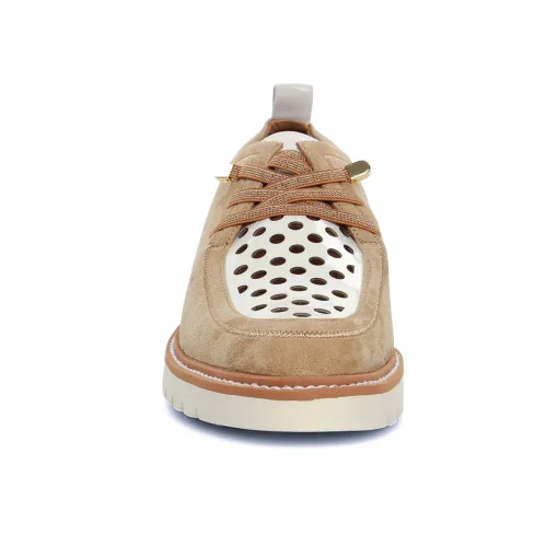 Derbys Fugitive Cylex Velour Tan