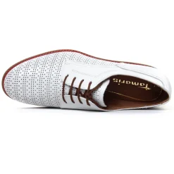 Derbys Tamaris 23200 White Cognac