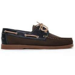 Mocassins Bateaux Yann Bolligen 1421 Nubuck Marron