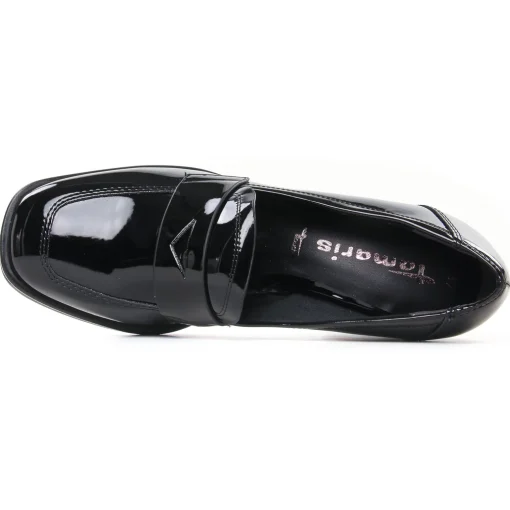 Mocassins Talon Haut Tamaris 24438 Black Patent