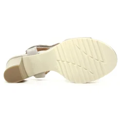 Nu-Pieds Talon Marco Tozzi 28742 Dune Metallic