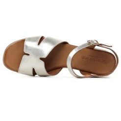 Nu-Pieds Talon Scarlatine Jade Platine
