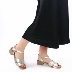 Nu-Pieds Talon Scarlatine Jade Platine