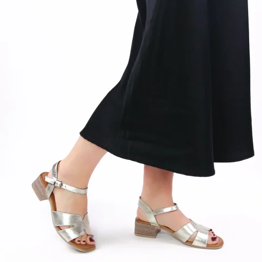 Nu-Pieds Talon Scarlatine Jade Platine