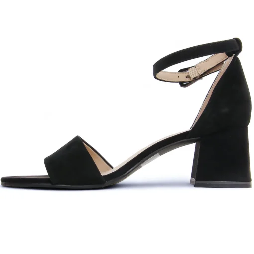 Nu-Pieds Talons Hauts Caprice 28302 Black Suede