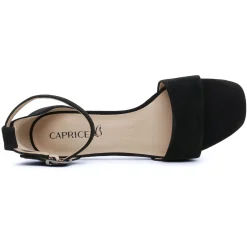 Nu-Pieds Talons Hauts Caprice 28302 Black Suede