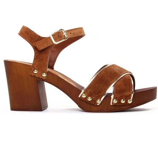 Nu-Pieds Talons Hauts Marco Tozzi 28359 Cognac Comb