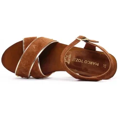 Nu-Pieds Talons Hauts Marco Tozzi 28359 Cognac Comb
