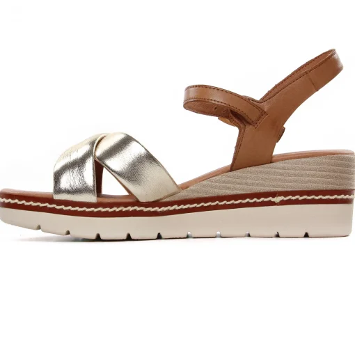 Sandales Compensées Marco Tozzi 28722 Gold Comb