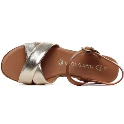 Sandales Compensées Marco Tozzi 28722 Gold Comb
