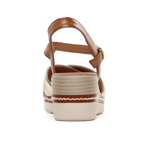 Sandales Compensées Marco Tozzi 28722 Gold Comb
