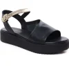 Sandales Compensées Scarlatine Co45090 Noir Fumo