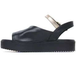Sandales Compensées Scarlatine Co45090 Noir Fumo
