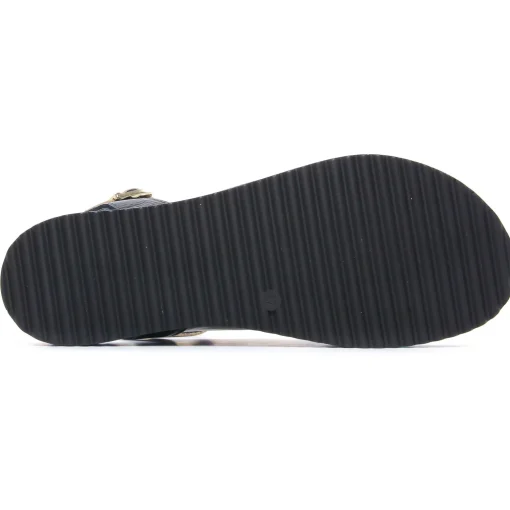 Sandales Compensées Scarlatine Co45090 Noir Fumo
