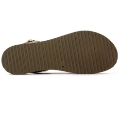 Sandales Compensées Scarlatine Co45090 Kaki Fumo