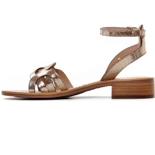 Sandales Les Tropeziennes Hireen Or Craquele