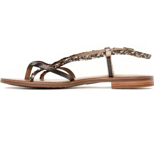 Sandales Plates Les Tropeziennes Monatres Noir Irise