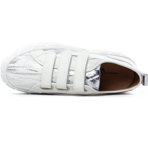 Tennis Plateforme Vanessa Wu Bridget Bk2561 Argent