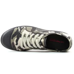 Tennis Toile Les Tropeziennes Chaz Gris Camouflage
