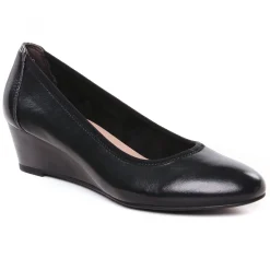 Ballerines Compensées Tamaris 22320 Black Leather