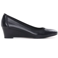 Ballerines Compensées Tamaris 22320 Black Leather