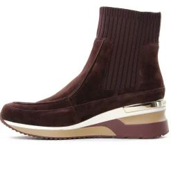 Baskets Compensees Mamzelle Veris Velour Chocolat