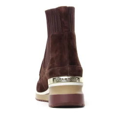 Baskets Compensees Mamzelle Veris Velour Chocolat