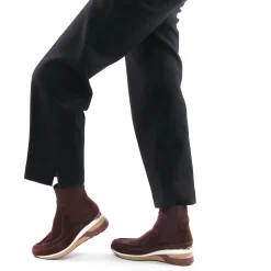 Baskets Compensees Mamzelle Veris Velour Chocolat