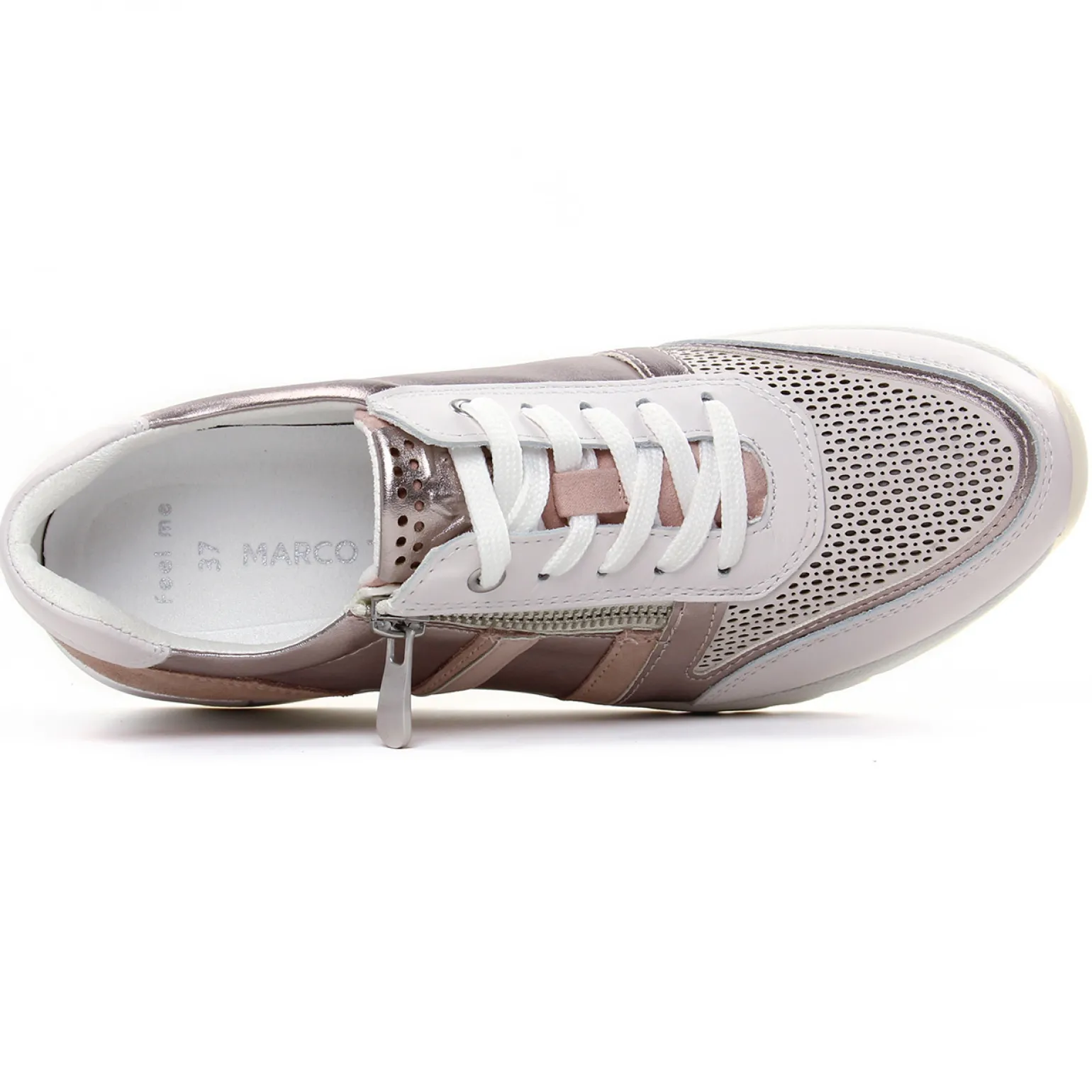 Baskets Compensees Marco Tozzi 23765 White Rose C