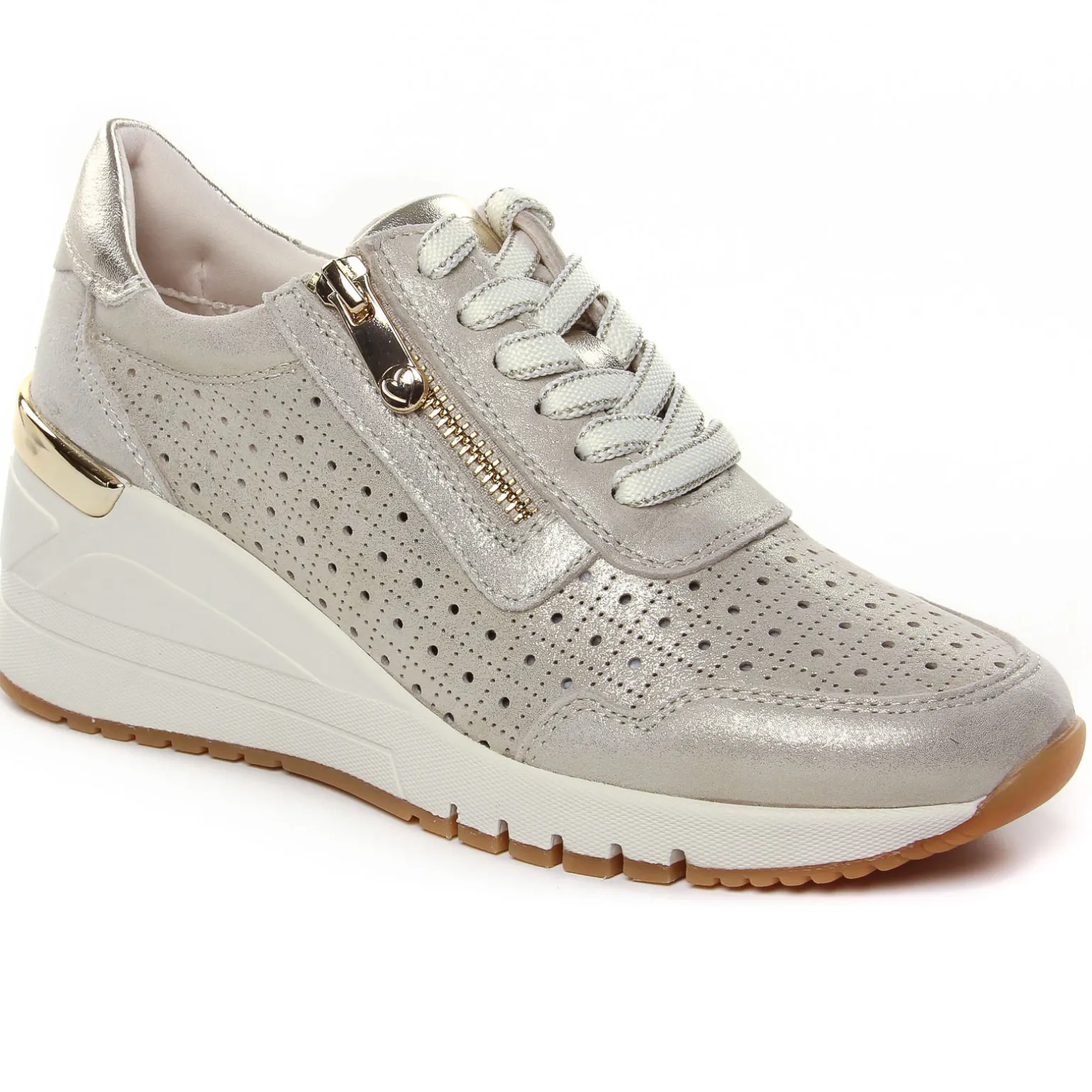 Baskets Compensees Marco Tozzi 23501 Platinum Comb