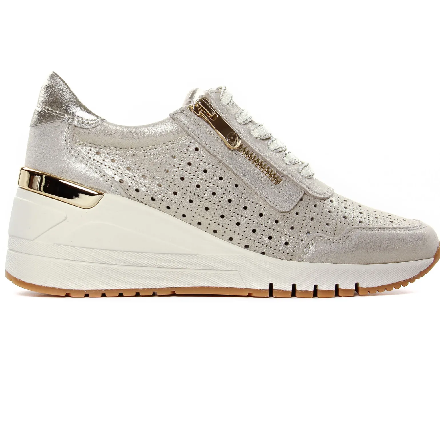 Baskets Compensees Marco Tozzi 23501 Platinum Comb