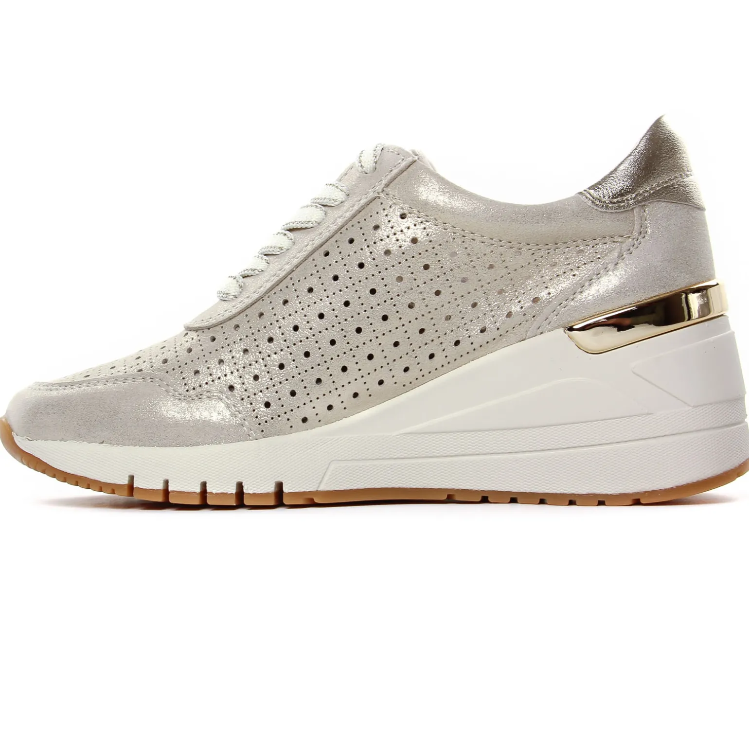 Baskets Compensees Marco Tozzi 23501 Platinum Comb