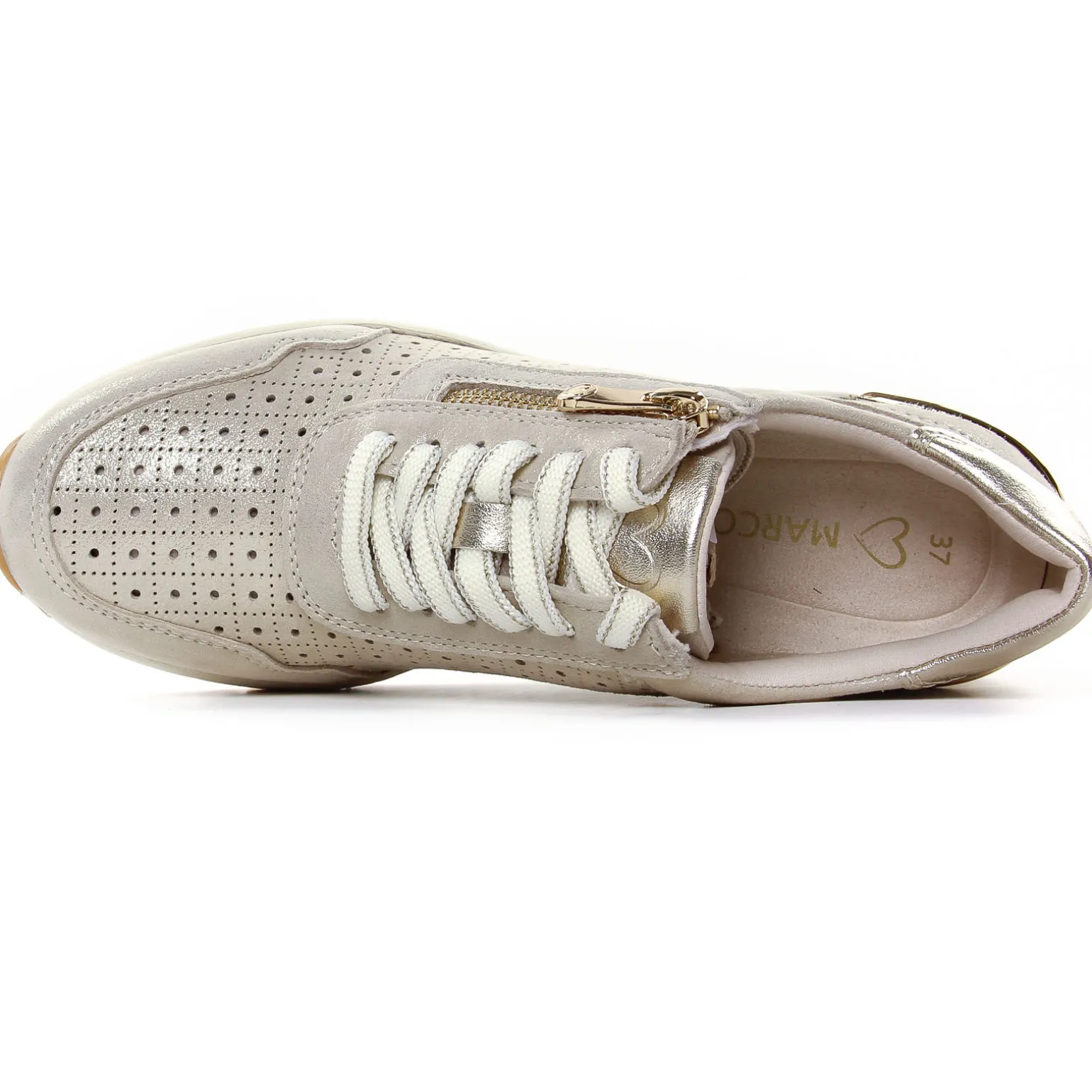 Baskets Compensees Marco Tozzi 23501 Platinum Comb