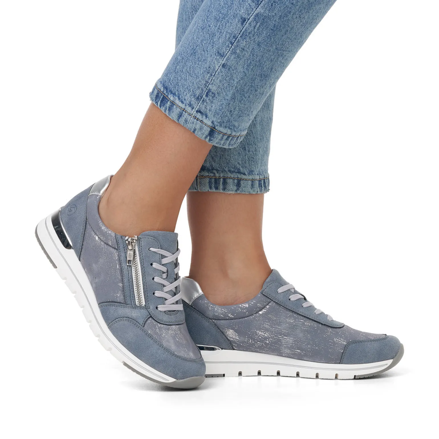 Baskets Compensees Remonte R6700-13 Lightblue