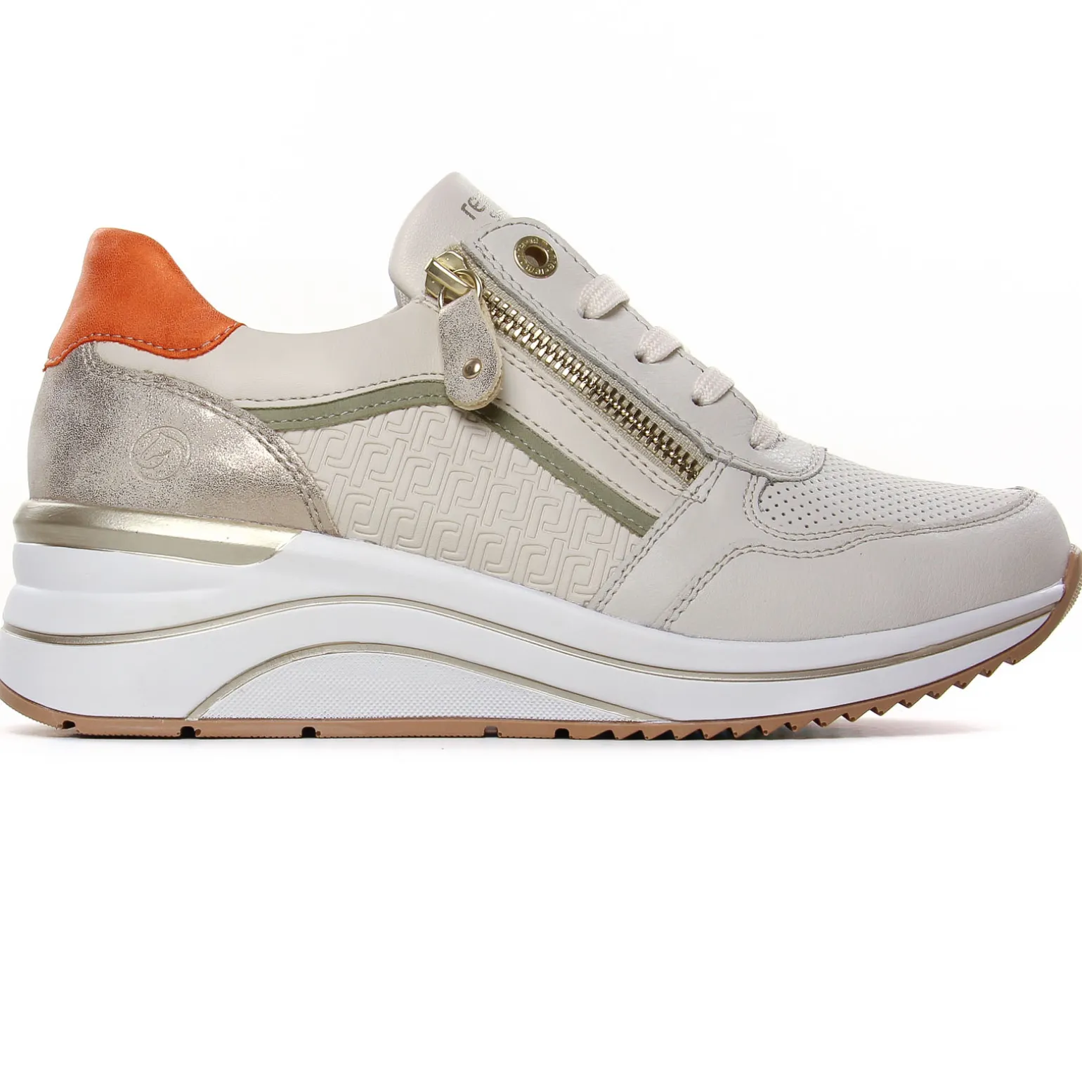 Baskets Compensees Remonte D0T10-80 Offwhite