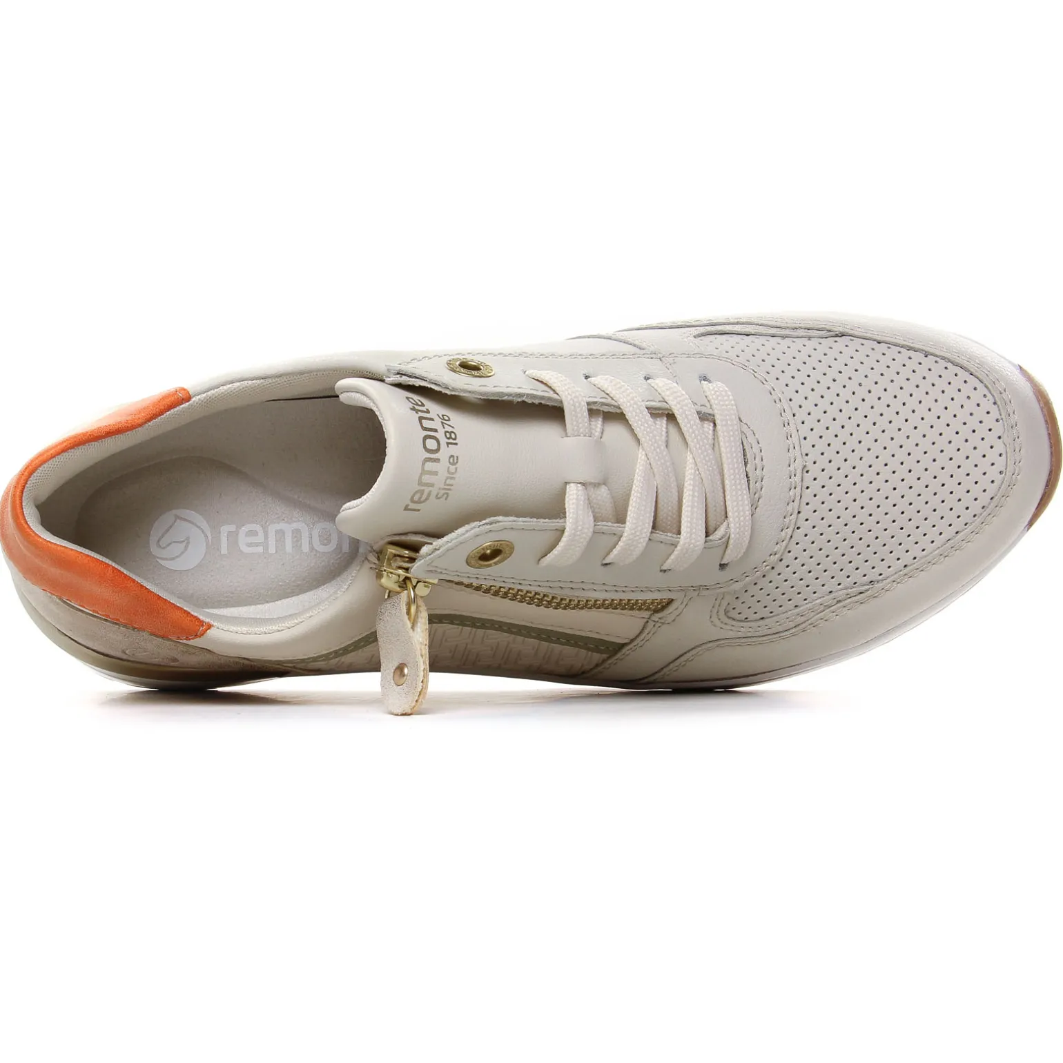 Baskets Compensees Remonte D0T10-80 Offwhite