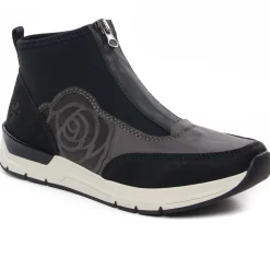 Baskets Compensees Rieker 58956-00 Noir Graphite