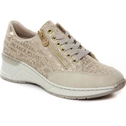 Baskets Compensees Rieker N4316-62 Beige