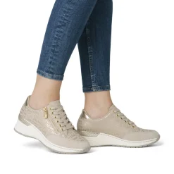 Baskets Compensees Rieker N4316-62 Beige