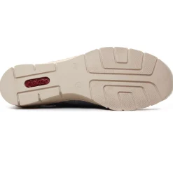 Baskets Compensees Rieker 537Co-15 Jeans Lightblue