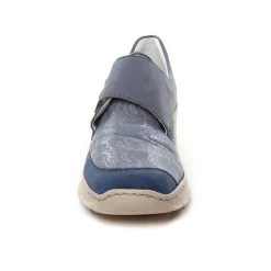 Baskets Compensees Rieker 537Co-15 Jeans Lightblue