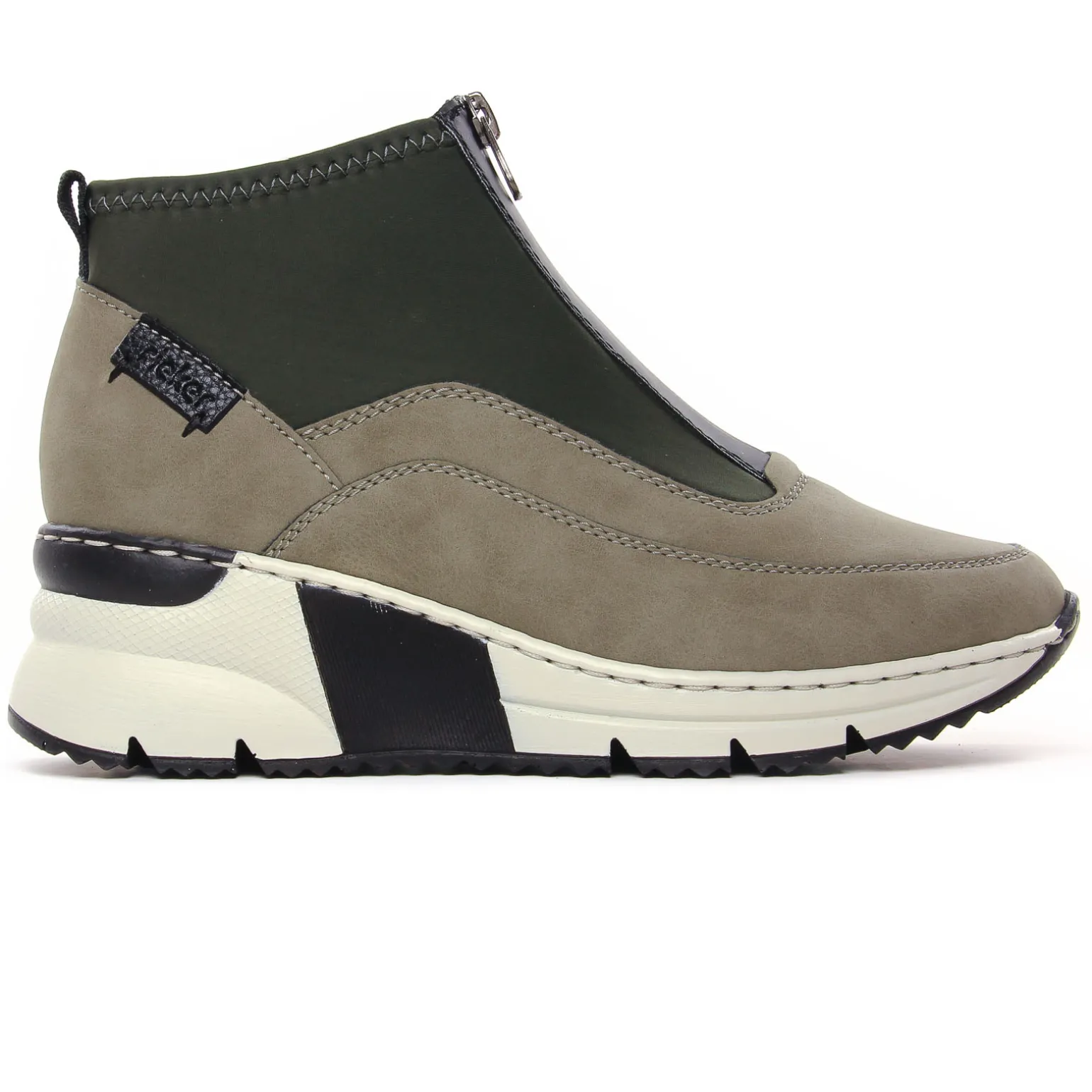 Baskets Compensees Rieker N6352-52 Reed Schwarz