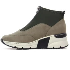 Baskets Compensees Rieker N6352-52 Reed Schwarz